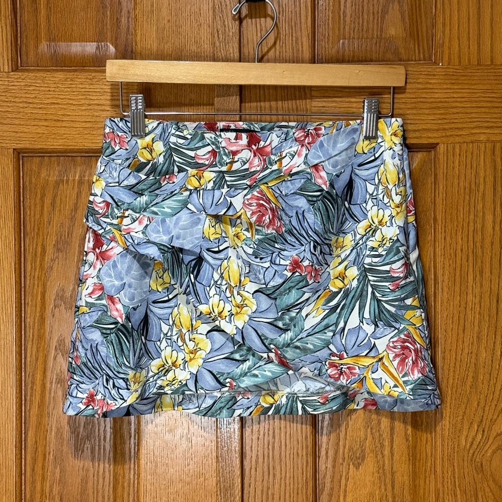 Zara Floral Print Women's Small Skirt